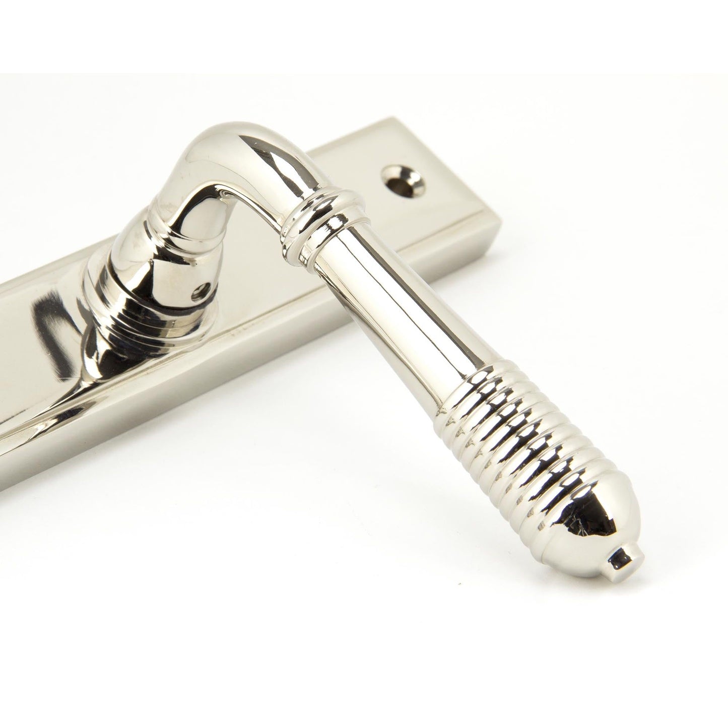 Reeded Slimline Lever Espag. Latch Set