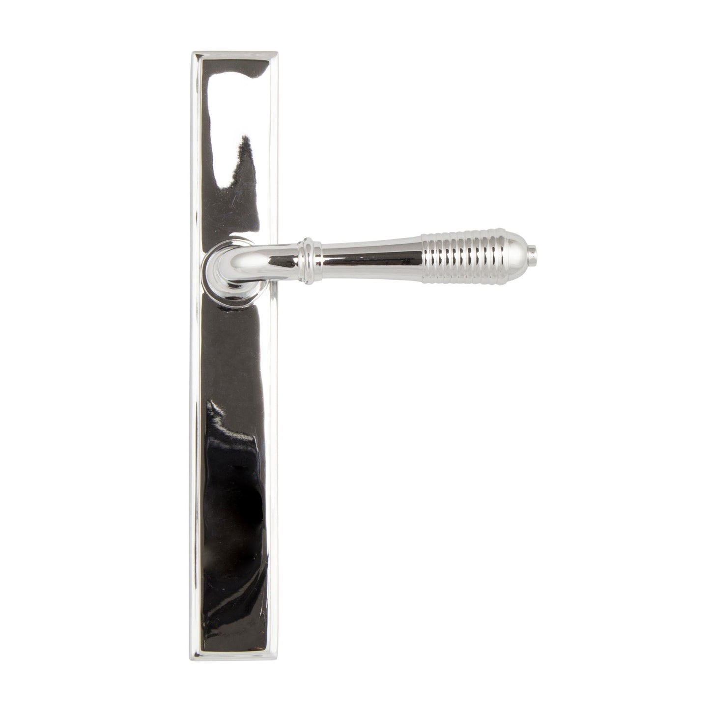 Reeded Slimline Lever Espag. Latch Set