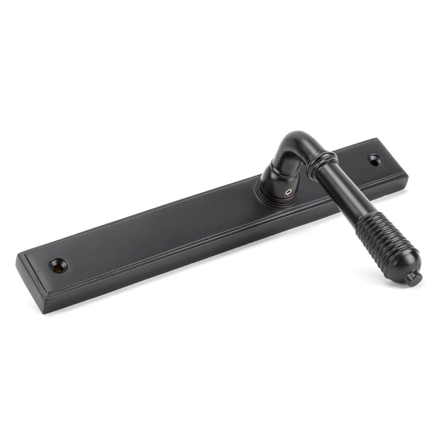 Reeded Slimline Lever Espag. Latch Set