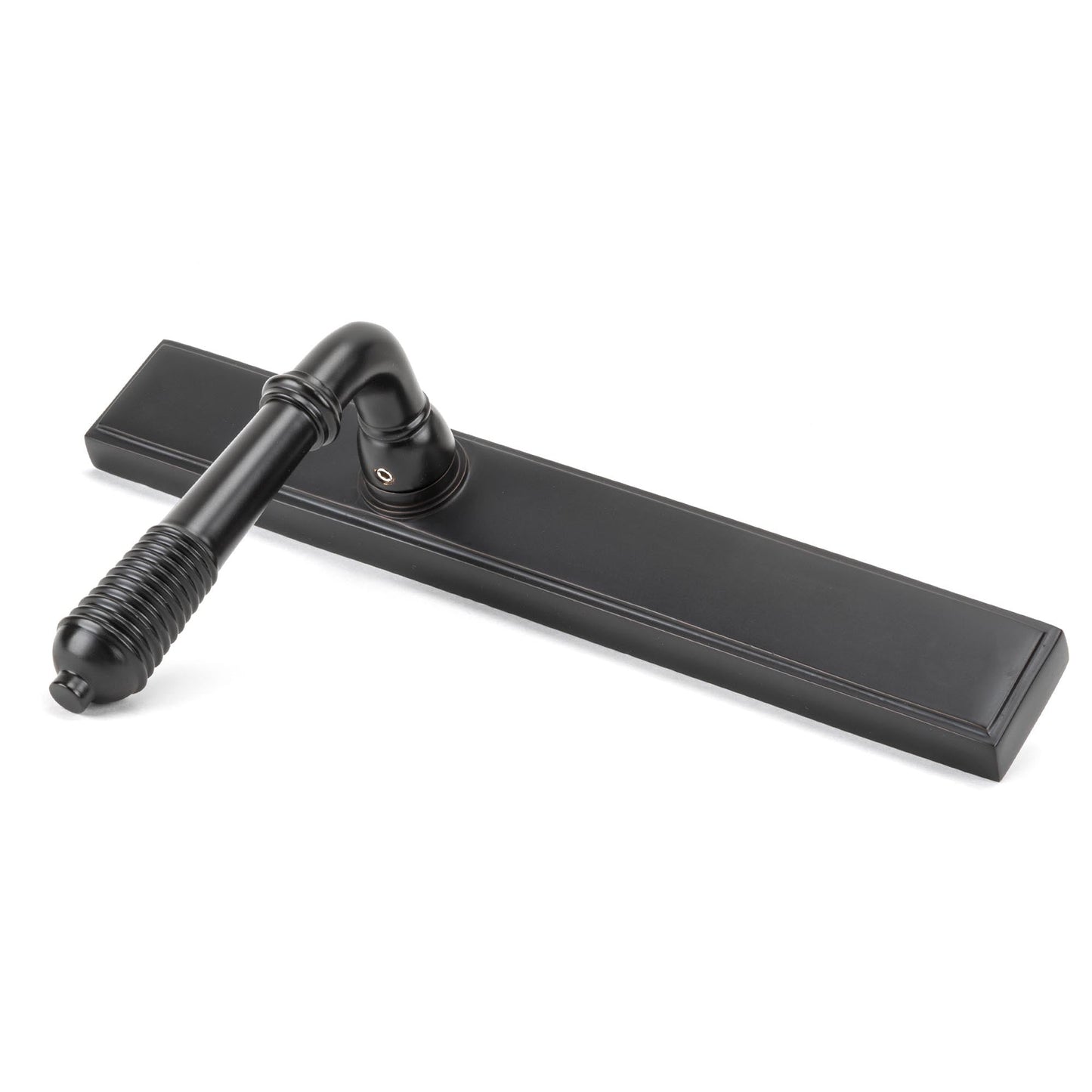 Reeded Slimline Lever Espag. Latch Set