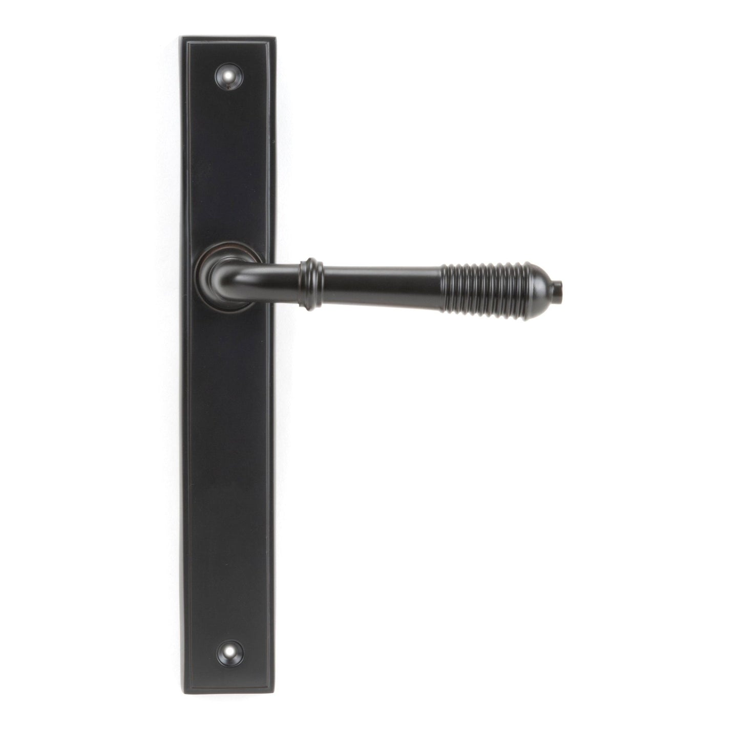 Reeded Slimline Lever Espag. Latch Set