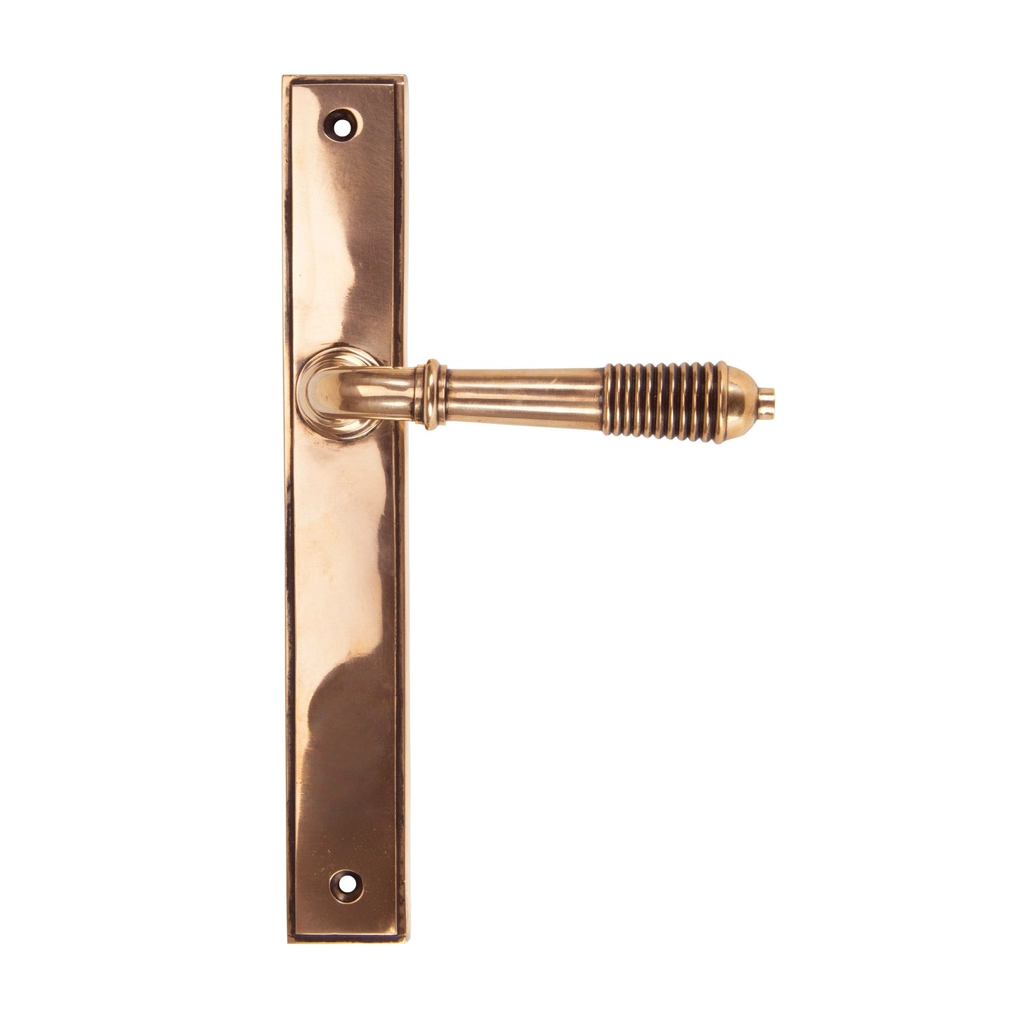 Reeded Slimline Lever Espag. Latch Set