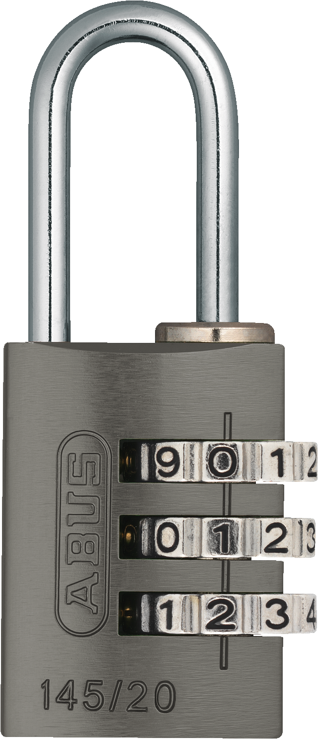 145 Series – Solid Aluminium Combination Padlock