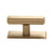 Art Deco T-bar handle & Backplate