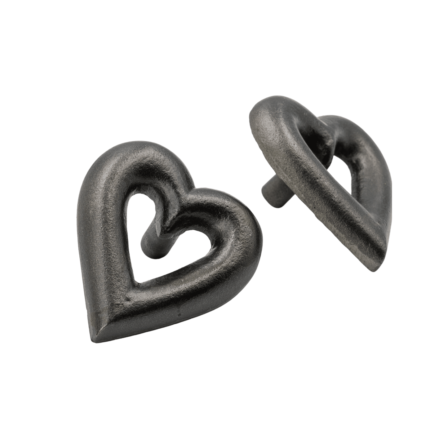 Brass Heart Drawer Cabinet Knob - Black Finish - Brass bee