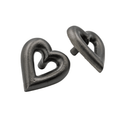 Brass Heart Drawer Cabinet Knob - Black Finish - Brass bee