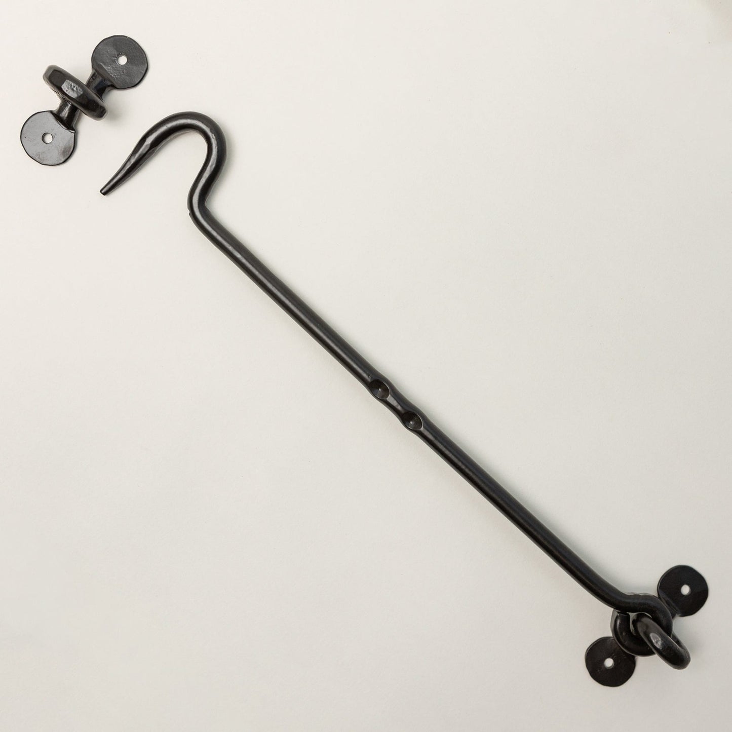 Black Cabin Hook and Eye Door Holder - 8 Sizes