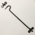 Black Cabin Hook and Eye Door Holder - 8 Sizes