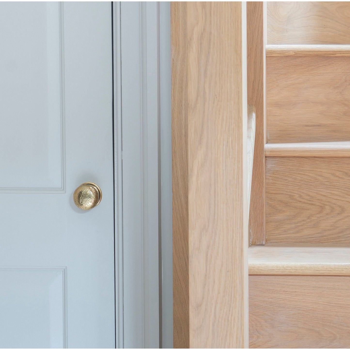 Hammered Mushroom Mortice/Rim Knob Set