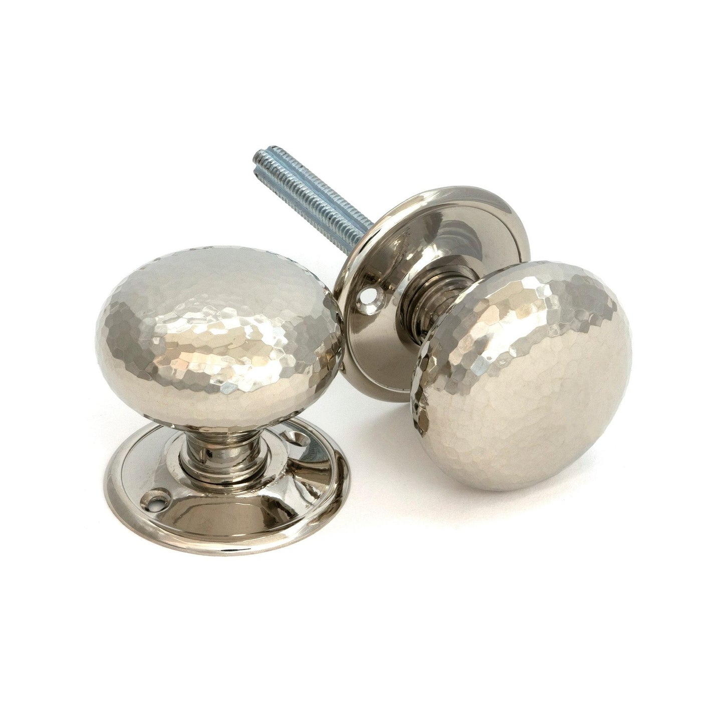Hammered Mushroom Mortice/Rim Knob Set