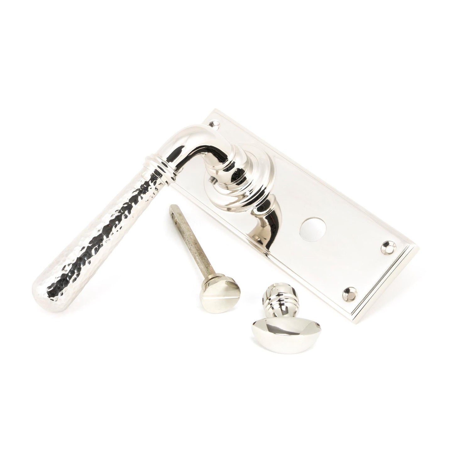 Hammered Newbury Lever Bathroom Set