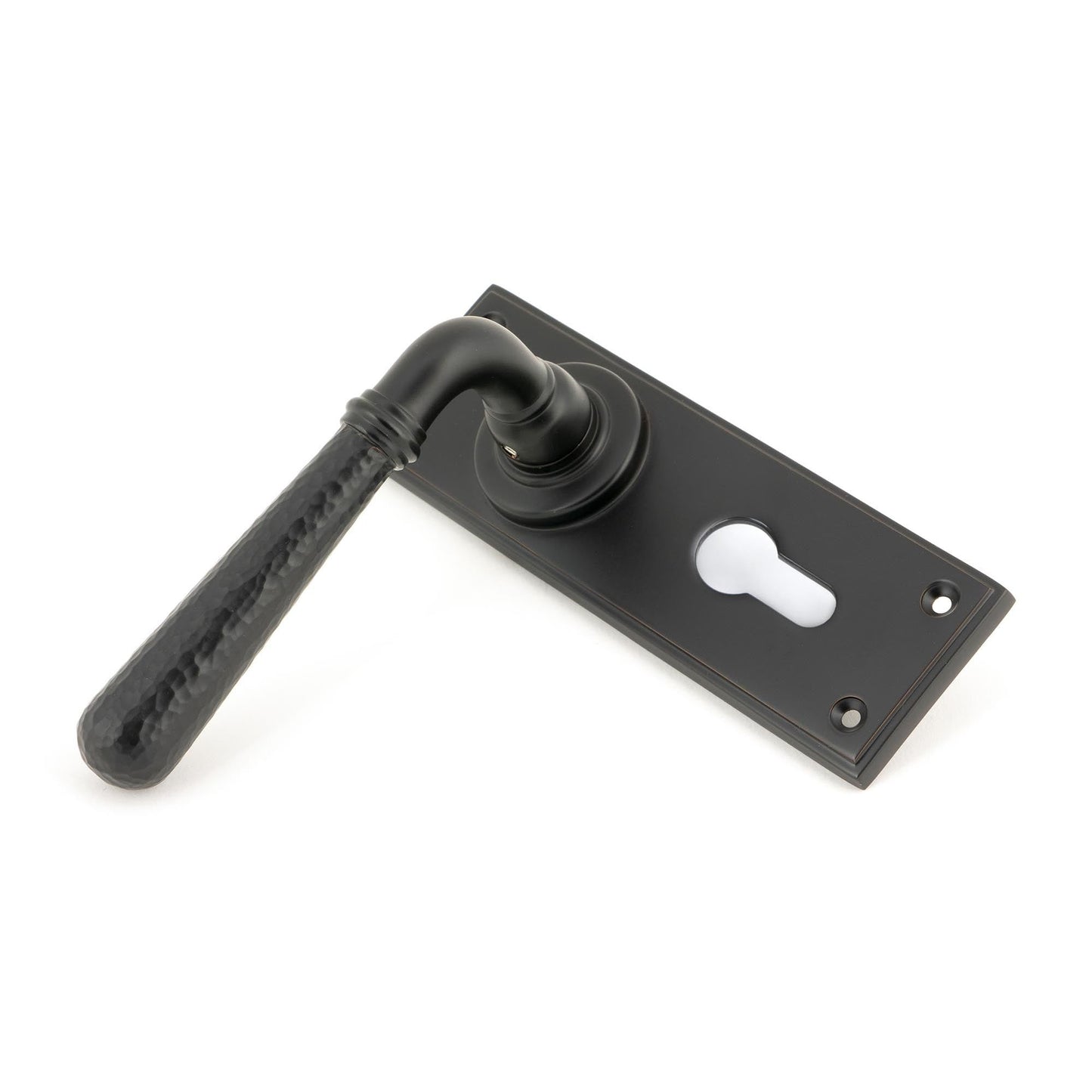 Hammered Newbury Lever Euro Lock Set