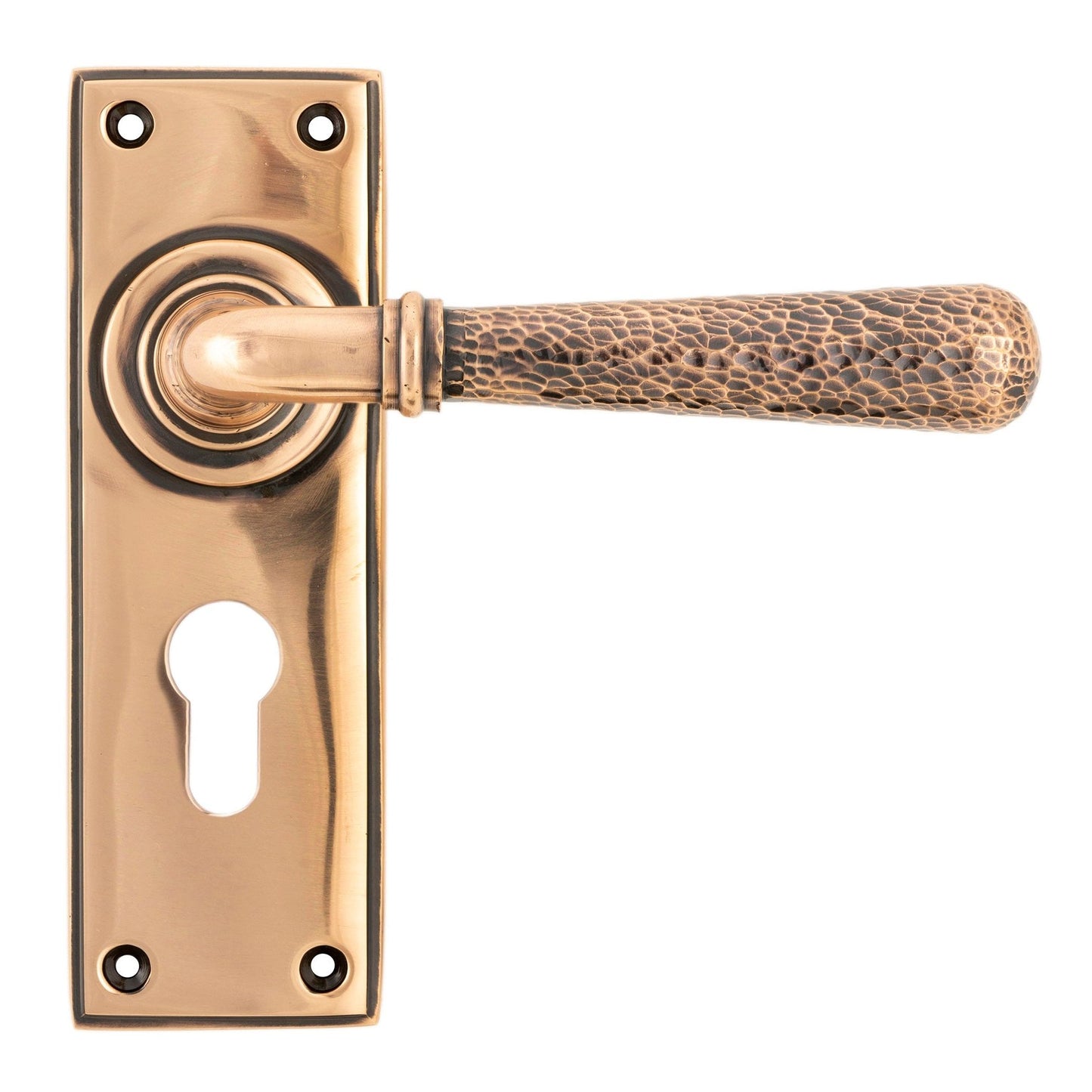 Hammered Newbury Lever Euro Lock Set