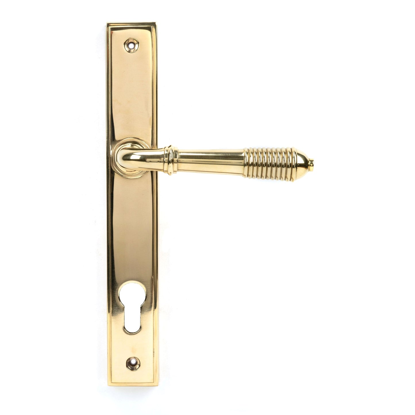 Reeded Slimline Lever Espag. Lock Set