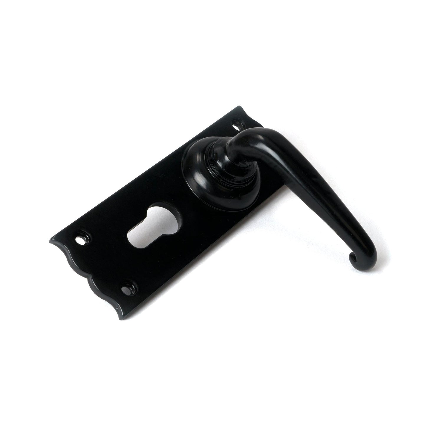 Oak Lever Euro Lock Set