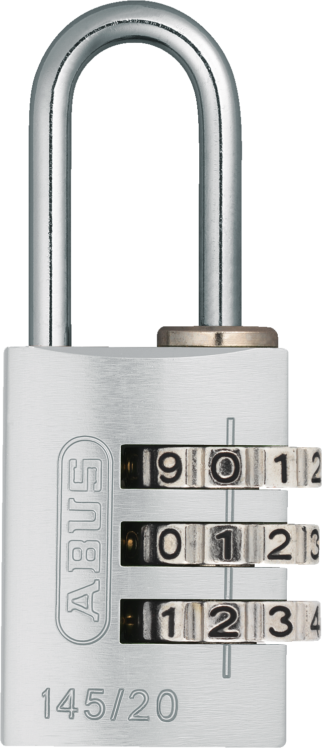 145 Series – Solid Aluminium Combination Padlock