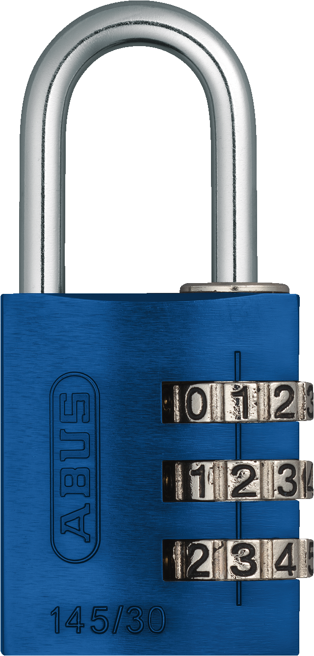 145 Series – Solid Aluminium Combination Padlock