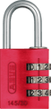 145 Series – Solid Aluminium Combination Padlock 145/30 | 3 Digit Code (Standard Size) Red Love Handles uk