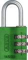 145 Series – Solid Aluminium Combination Padlock 145/30 | 3 Digit Code (Standard Size) Green Love Handles uk
