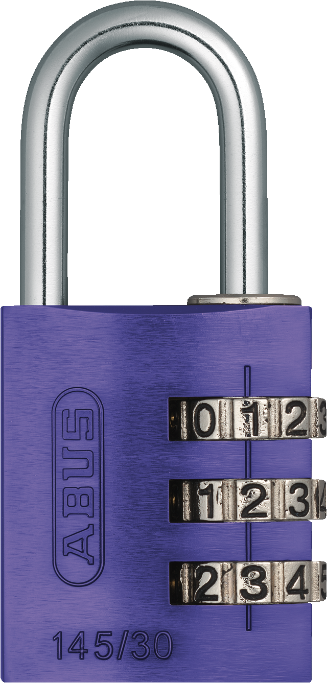 145 Series – Solid Aluminium Combination Padlock