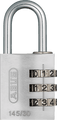 145 Series – Solid Aluminium Combination Padlock 145/30 | 3 Digit Code (Standard Size) Silver Love Handles uk
