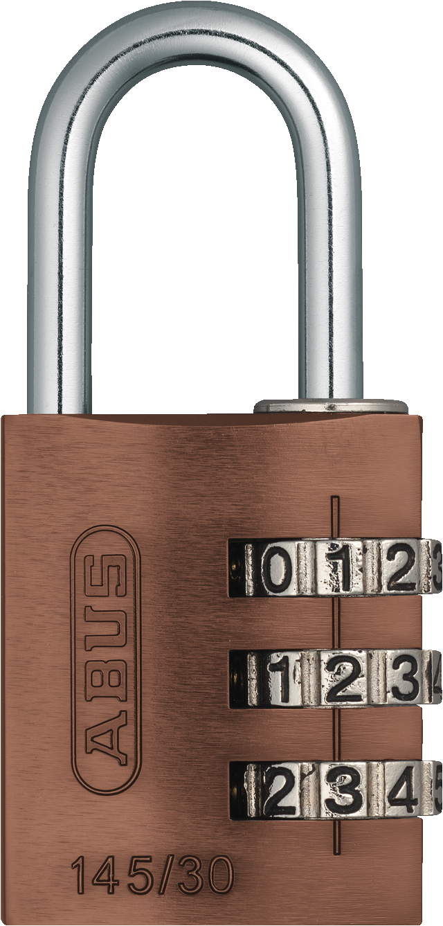 145 Series – Solid Aluminium Combination Padlock