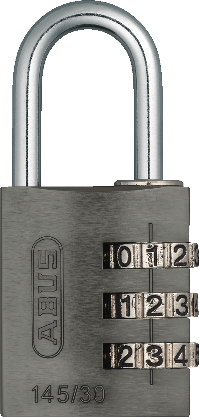145 Series – Solid Aluminium Combination Padlock