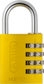 145 Series – Solid Aluminium Combination Padlock 145/30 |4 Digit Code (Enhanced Security) Yellow Love Handles uk