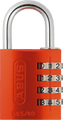 145 Series – Solid Aluminium Combination Padlock 145/30 |4 Digit Code (Enhanced Security) Orange Love Handles uk