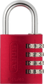 145 Series – Solid Aluminium Combination Padlock 145/30 |4 Digit Code (Enhanced Security) Red Love Handles uk