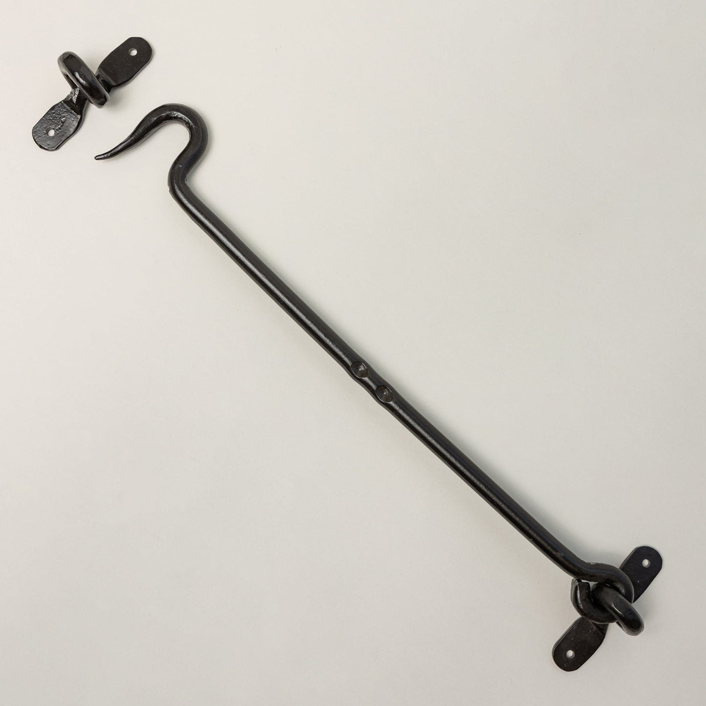 Black Cabin Hook and Eye Door Holder - 8 Sizes