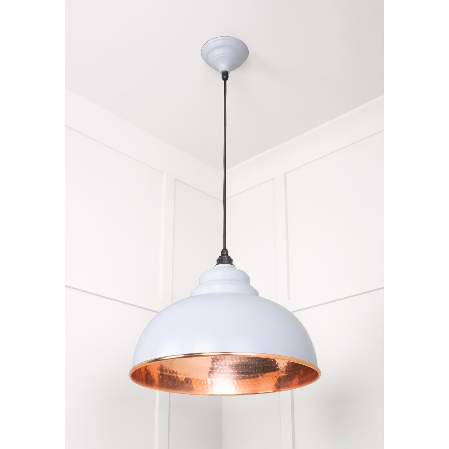 Hammered Copper Harborne Pendant