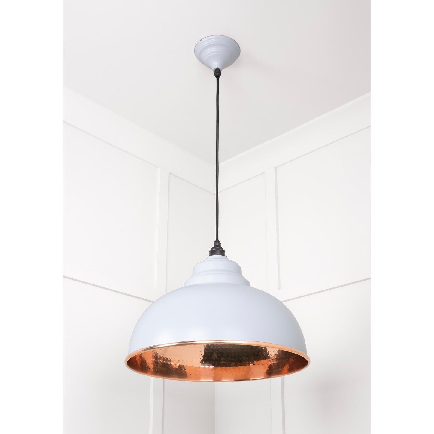 Hammered Copper Harborne Pendant