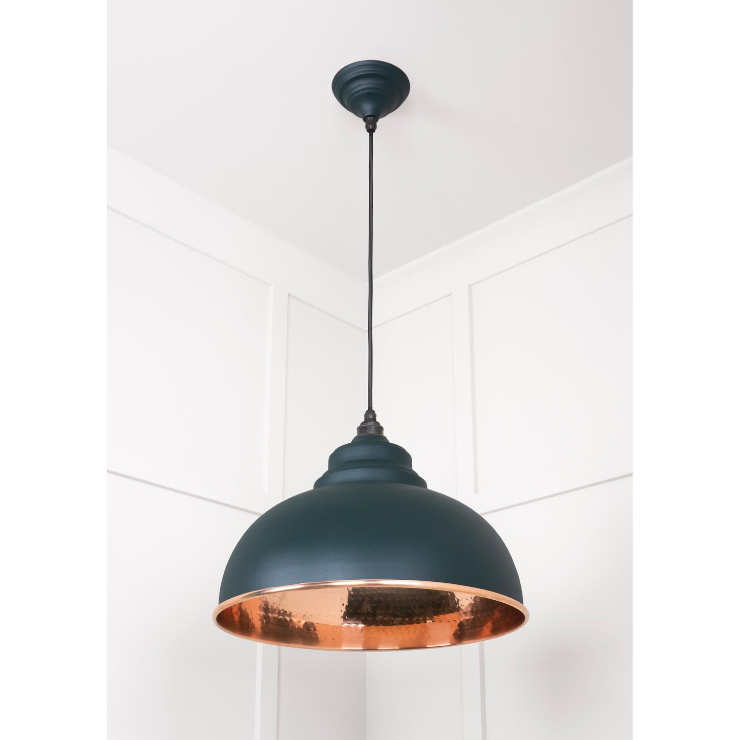 Hammered Copper Harborne Pendant