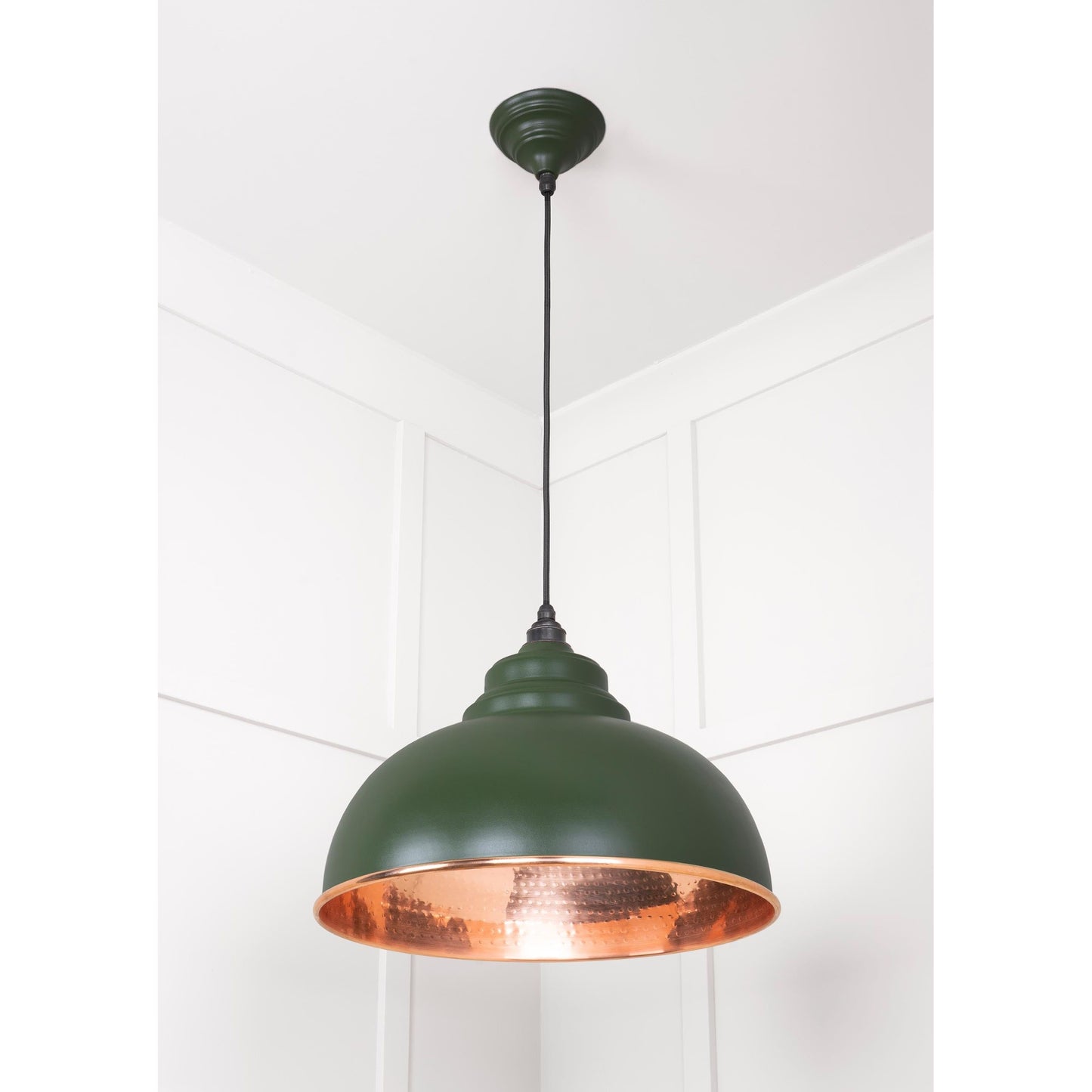 Hammered Copper Harborne Pendant