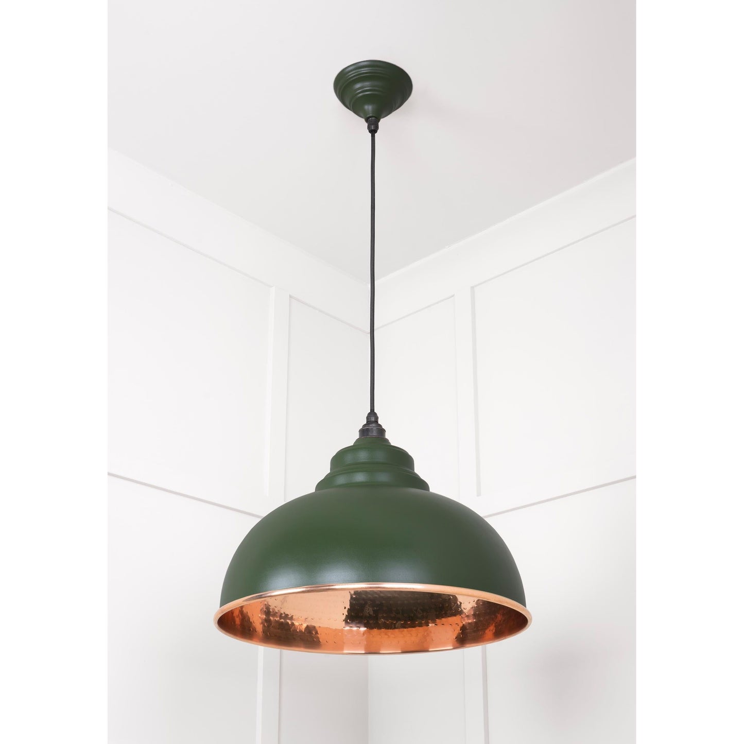 Hammered Copper Harborne Pendant