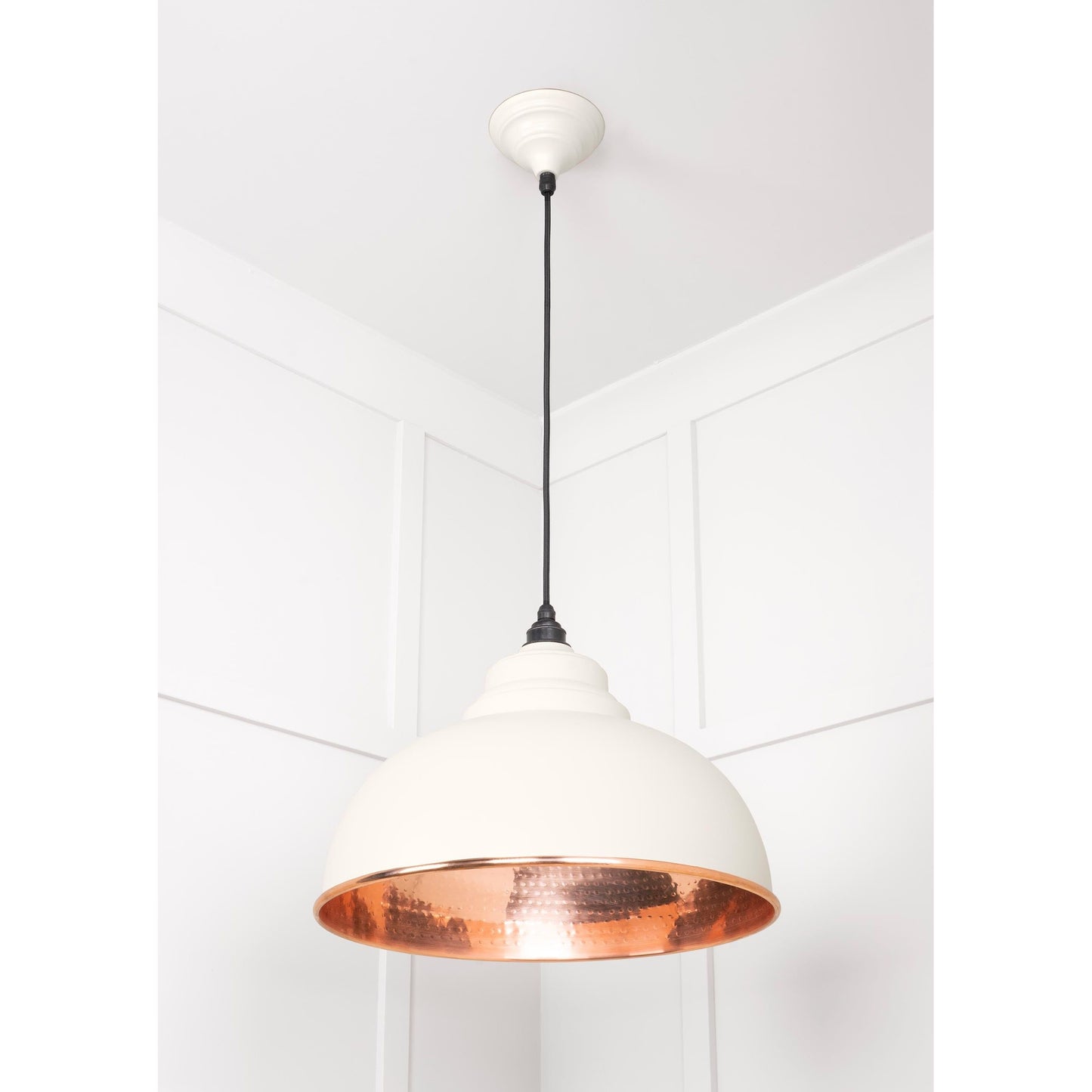 Hammered Copper Harborne Pendant