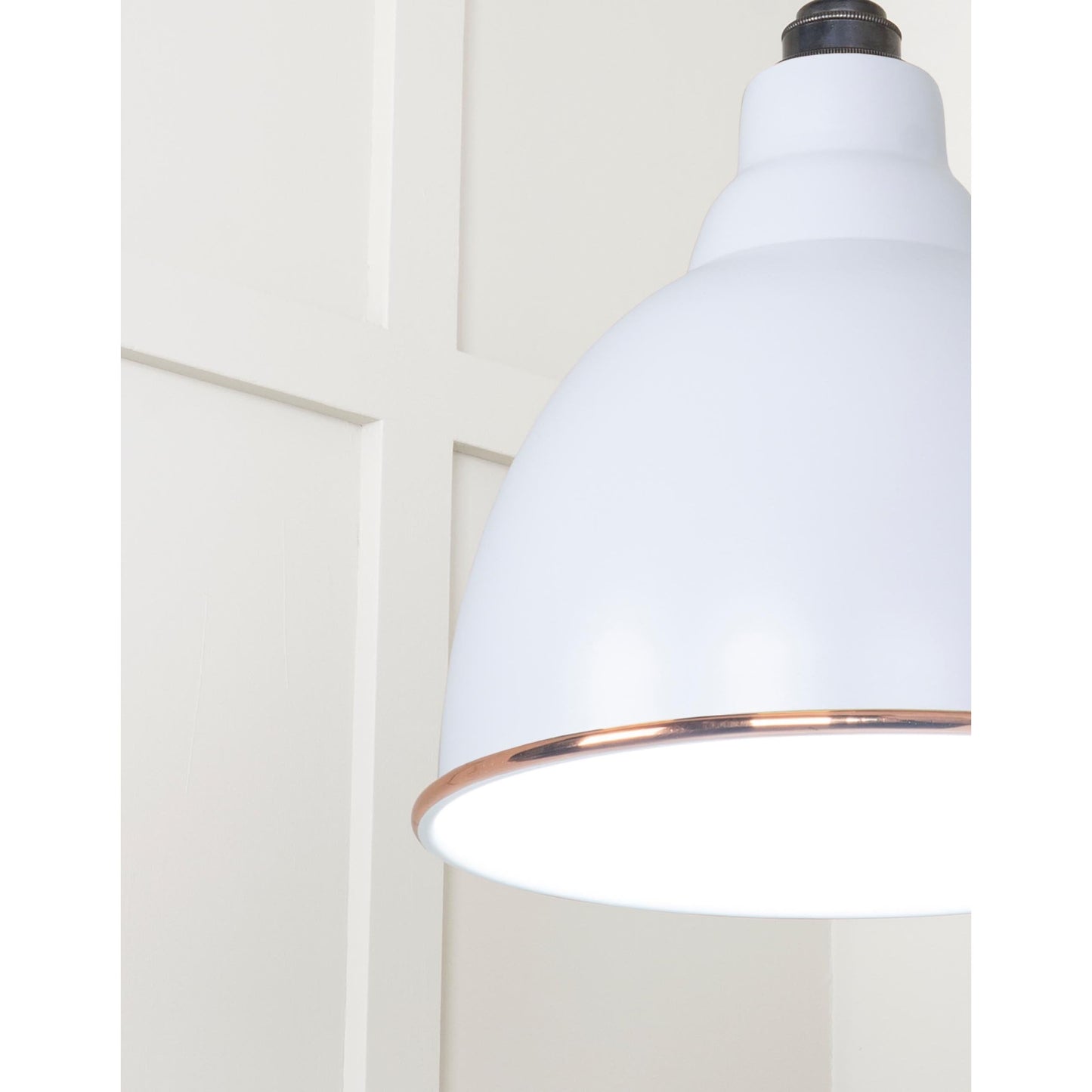 White Gloss Brindley Pendant