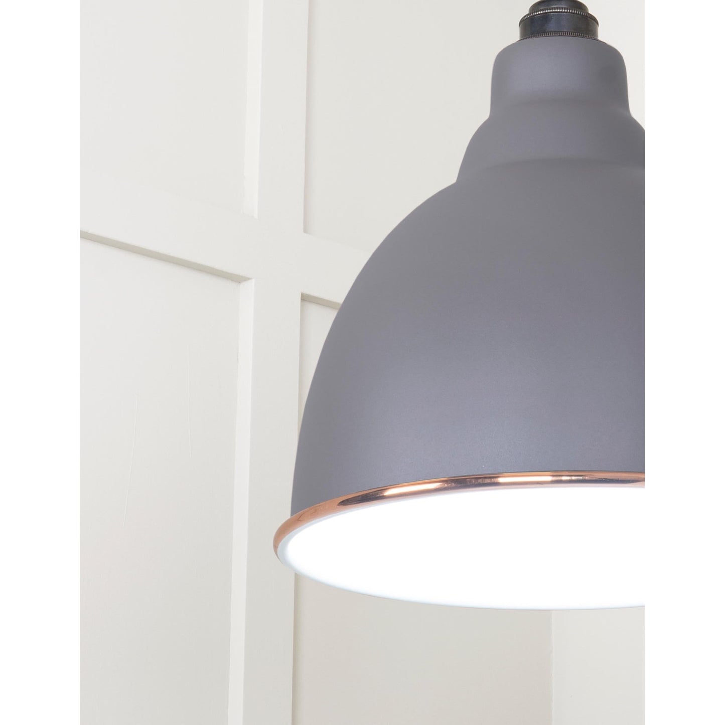 White Gloss Brindley Pendant