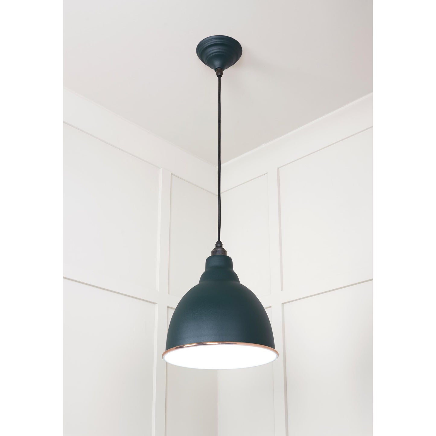 White Gloss Brindley Pendant