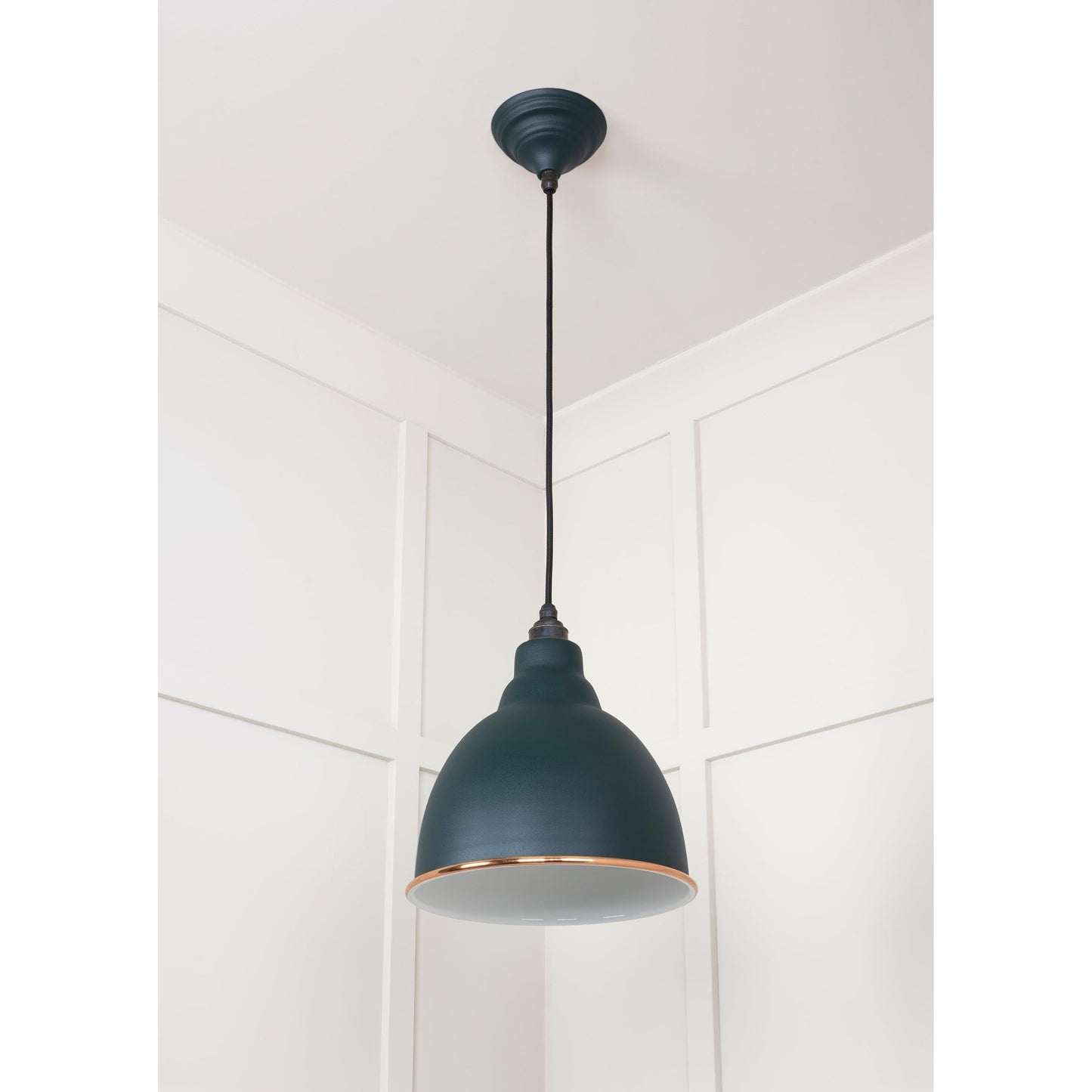 White Gloss Brindley Pendant