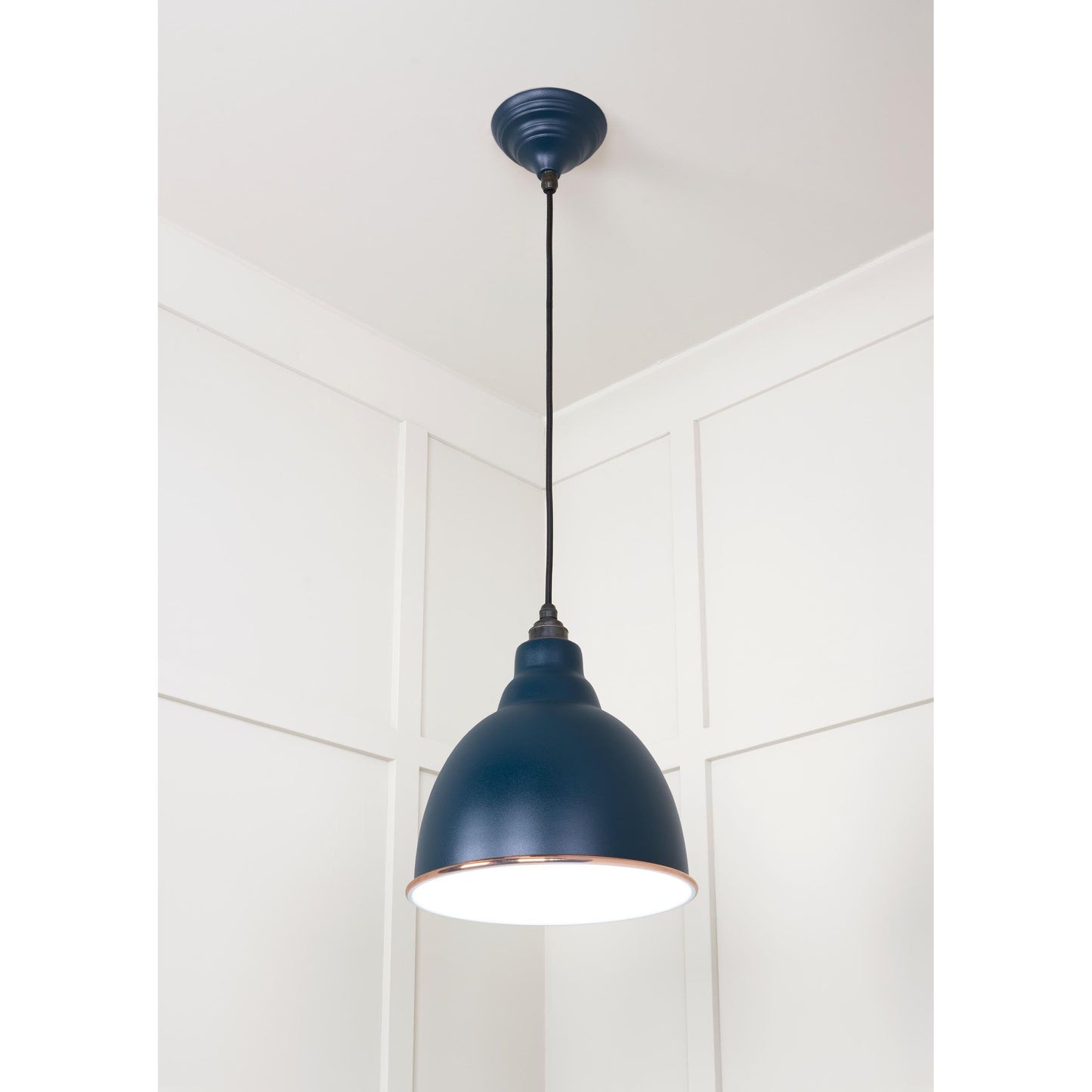White Gloss Brindley Pendant