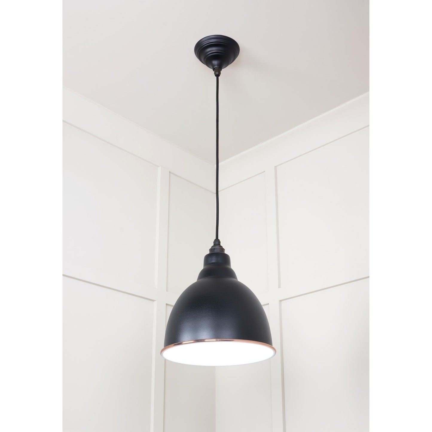 White Gloss Brindley Pendant