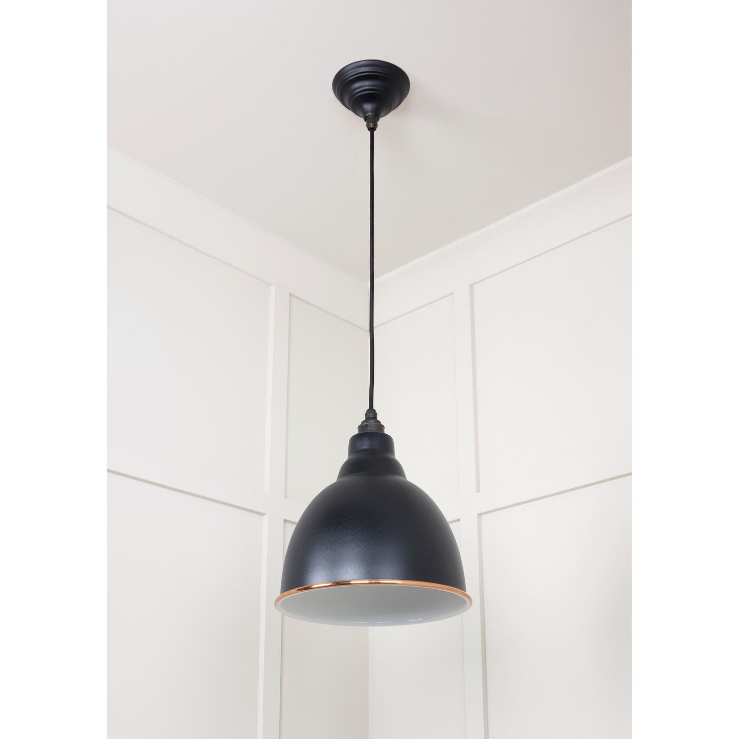 White Gloss Brindley Pendant