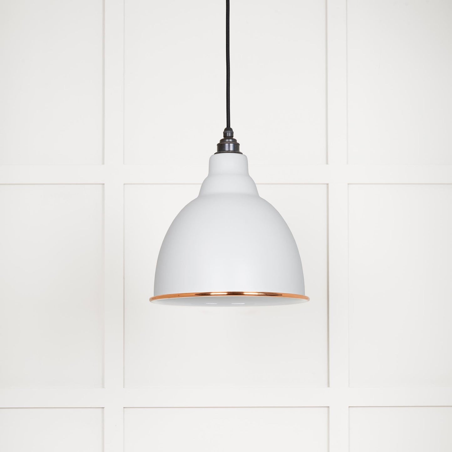 White Gloss Brindley Pendant