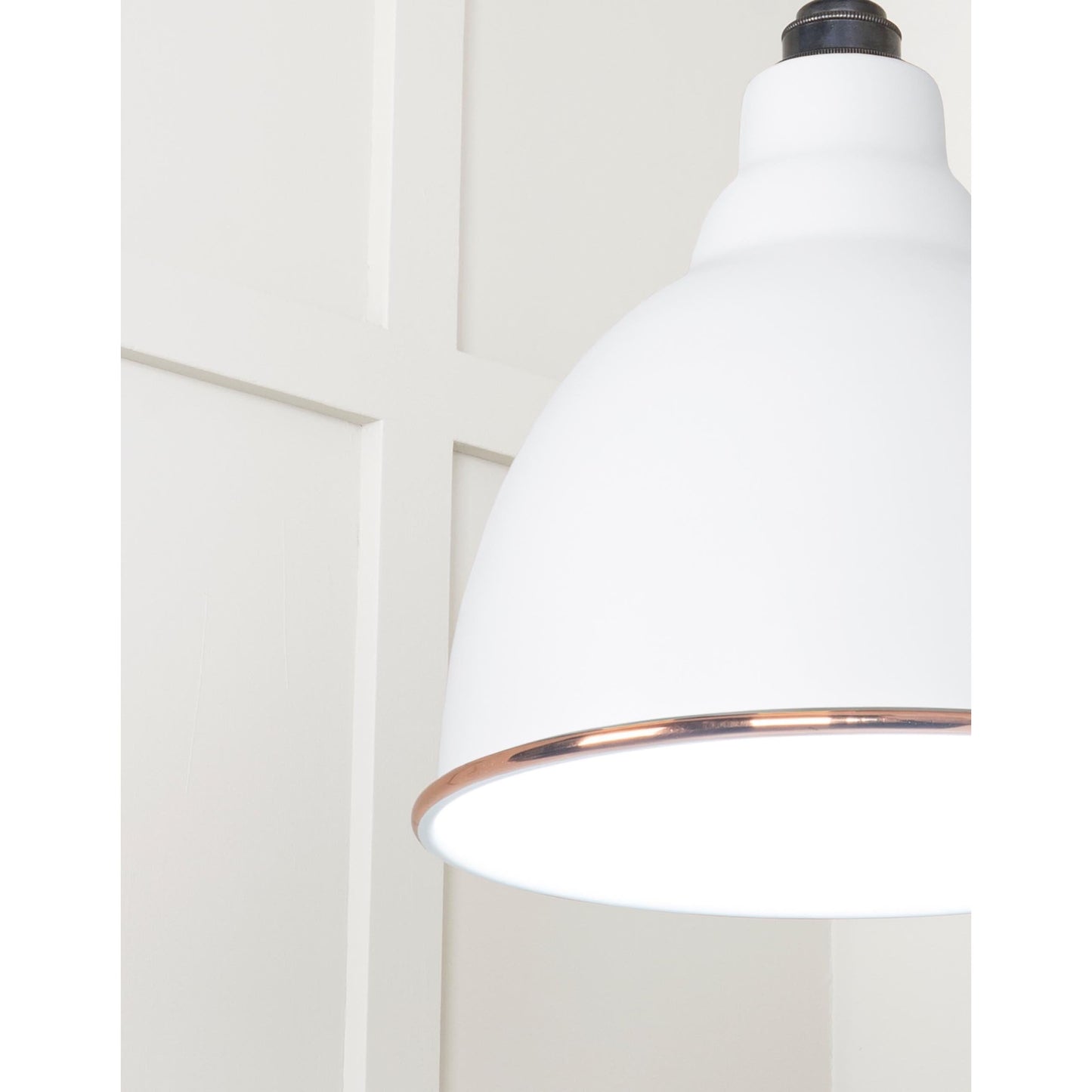 White Gloss Brindley Pendant