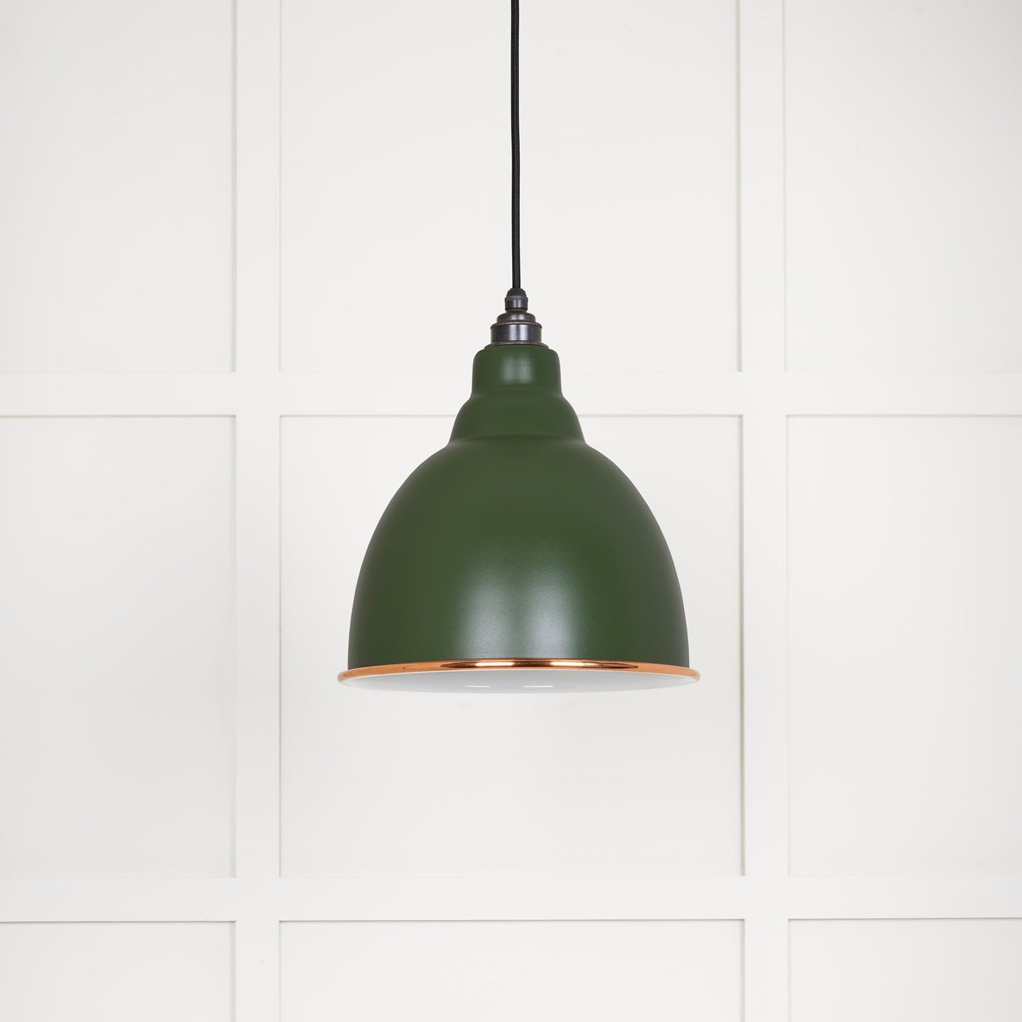 White Gloss Brindley Pendant
