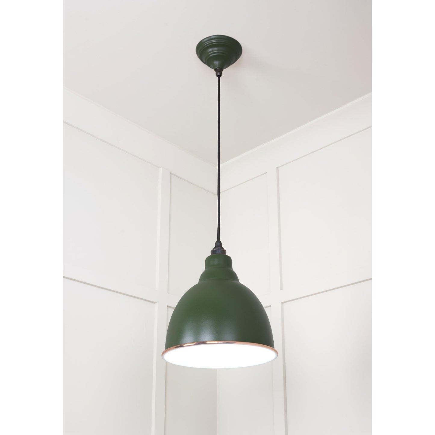 White Gloss Brindley Pendant