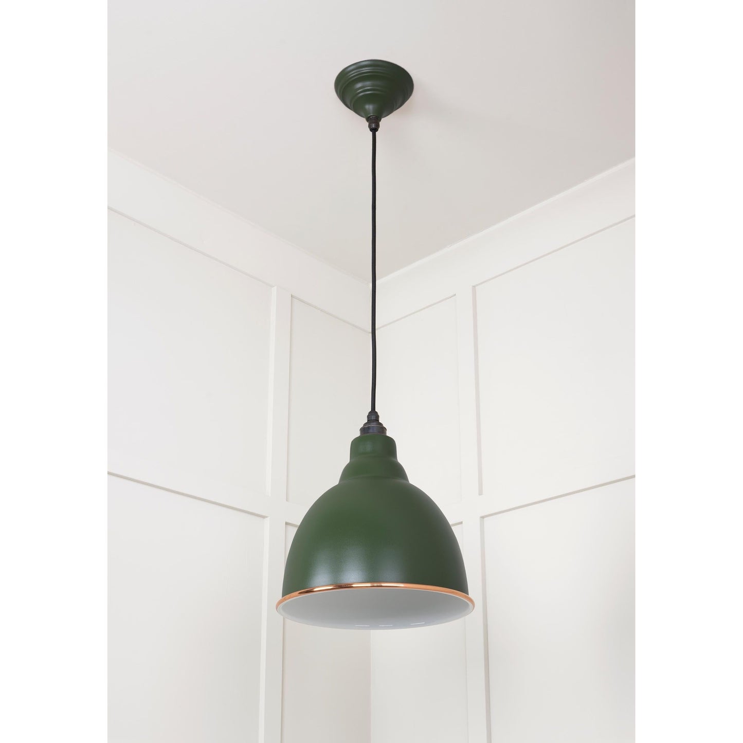 White Gloss Brindley Pendant