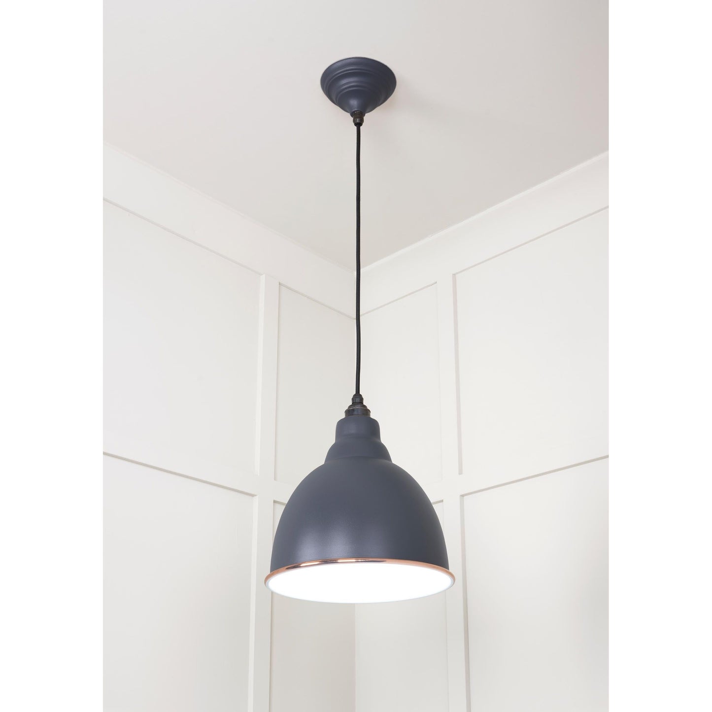 White Gloss Brindley Pendant